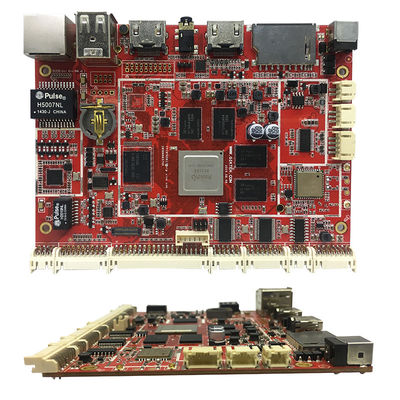 1.6mm PCB Assembly Services Red PCB Board For Industrial Motherboard